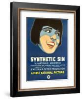 SYNTHETIC SIN, Colleen Moore, 1929.-null-Framed Art Print