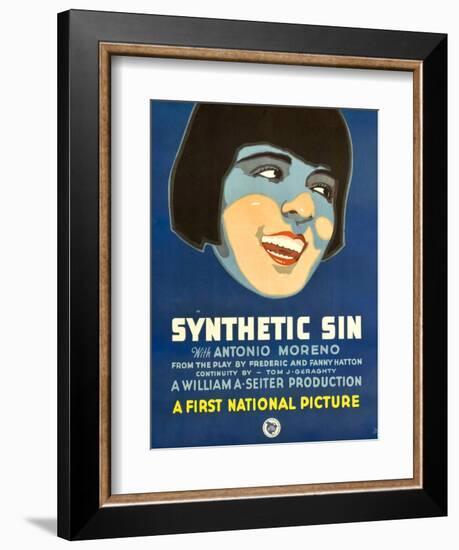 SYNTHETIC SIN, Colleen Moore, 1929.-null-Framed Art Print