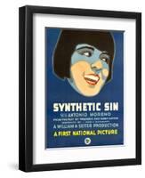 SYNTHETIC SIN, Colleen Moore, 1929.-null-Framed Art Print