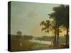 Syon House from Richmond Gardens-Richard Wilson-Stretched Canvas