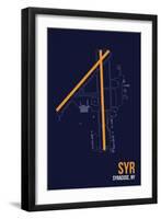 SYR Airport Layout-08 Left-Framed Giclee Print