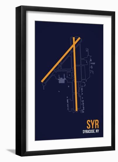 SYR Airport Layout-08 Left-Framed Giclee Print