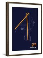 SYR Airport Layout-08 Left-Framed Giclee Print