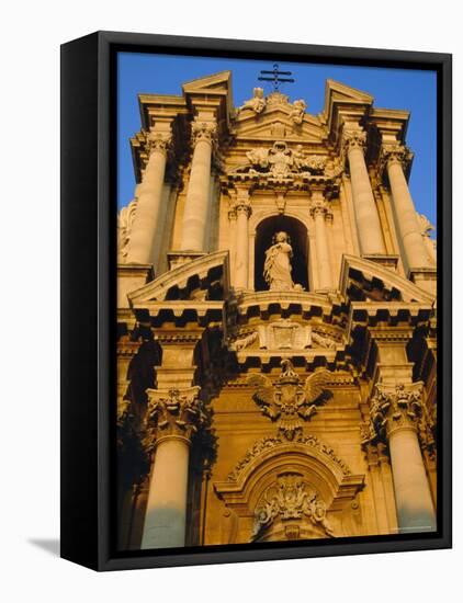 Syracuse Cathedral, Syracuse, Sicily, Italy, Europe-Sheila Terry-Framed Stretched Canvas