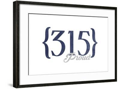 Syracuse New York 315 Area Code Blue Prints Lantern Press Allposters Com