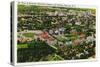 Syracuse, New York - Aerial View of Syracuse University and Stadium-Lantern Press-Stretched Canvas