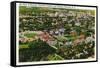 Syracuse, New York - Aerial View of Syracuse University and Stadium-Lantern Press-Framed Stretched Canvas