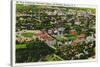 Syracuse, New York - Aerial View of Syracuse University and Stadium-Lantern Press-Stretched Canvas