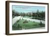 Syracuse, New York - Castle St and Cortland Ave View of Furman Park-Lantern Press-Framed Art Print