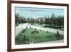 Syracuse, New York - Castle St and Cortland Ave View of Furman Park-Lantern Press-Framed Art Print