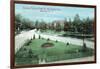 Syracuse, New York - Castle St and Cortland Ave View of Furman Park-Lantern Press-Framed Art Print