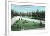Syracuse, New York - Castle St and Cortland Ave View of Furman Park-Lantern Press-Framed Art Print