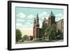 Syracuse, New York - Church of the Assumption Exterior View-Lantern Press-Framed Art Print