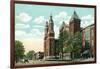 Syracuse, New York - Church of the Assumption Exterior View-Lantern Press-Framed Art Print