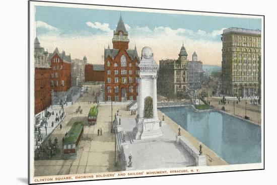 Syracuse, New York - Clinton Square, Soldiers' and Sailors' Monument-Lantern Press-Mounted Premium Giclee Print