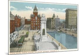 Syracuse, New York - Clinton Square, Soldiers' and Sailors' Monument-Lantern Press-Mounted Art Print