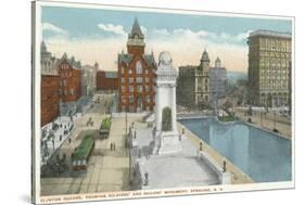 Syracuse, New York - Clinton Square, Soldiers' and Sailors' Monument-Lantern Press-Stretched Canvas