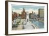 Syracuse, New York - Clinton Square, Soldiers' and Sailors' Monument-Lantern Press-Framed Art Print