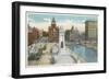 Syracuse, New York - Clinton Square, Soldiers' and Sailors' Monument-Lantern Press-Framed Premium Giclee Print