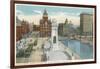 Syracuse, New York - Clinton Square, Soldiers' and Sailors' Monument-Lantern Press-Framed Art Print