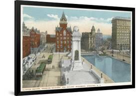 Syracuse, New York - Clinton Square, Soldiers' and Sailors' Monument-Lantern Press-Framed Art Print