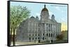 Syracuse, New York - Court House Exterior View-Lantern Press-Framed Stretched Canvas