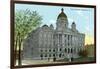 Syracuse, New York - Court House Exterior View-Lantern Press-Framed Art Print