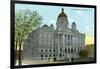 Syracuse, New York - Court House Exterior View-Lantern Press-Framed Art Print