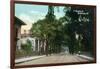 Syracuse, New York - Eastern View Up Fayette Street-Lantern Press-Framed Art Print