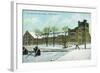 Syracuse, New York - NY State Armory Exterior View-Lantern Press-Framed Art Print
