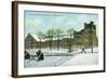 Syracuse, New York - NY State Armory Exterior View-Lantern Press-Framed Art Print