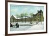 Syracuse, New York - NY State Armory Exterior View-Lantern Press-Framed Premium Giclee Print
