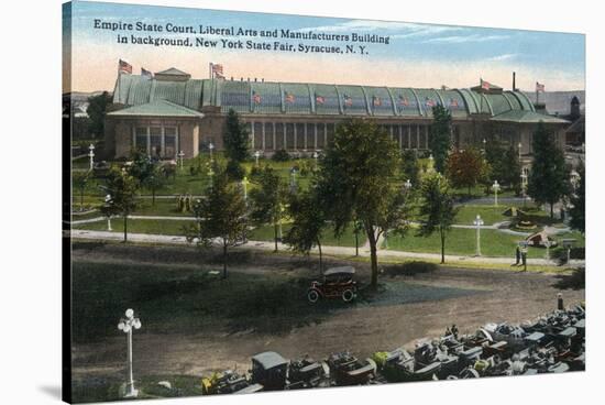 Syracuse, New York - NY State Fair, Empire State Court View-Lantern Press-Stretched Canvas