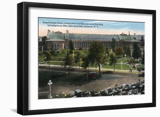 Syracuse, New York - NY State Fair, Empire State Court View-Lantern Press-Framed Art Print