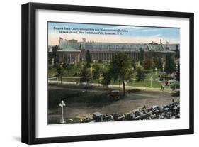 Syracuse, New York - NY State Fair, Empire State Court View-Lantern Press-Framed Art Print