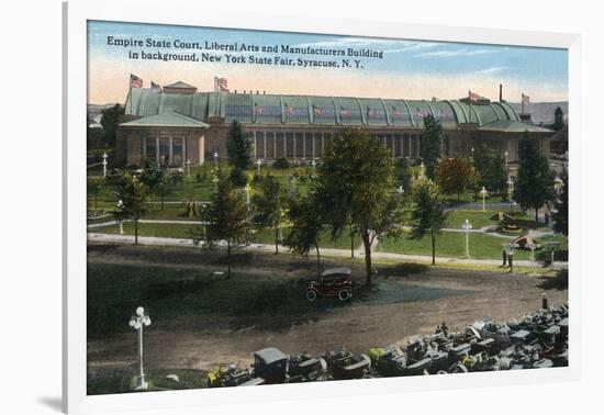 Syracuse, New York - NY State Fair, Empire State Court View-Lantern Press-Framed Art Print