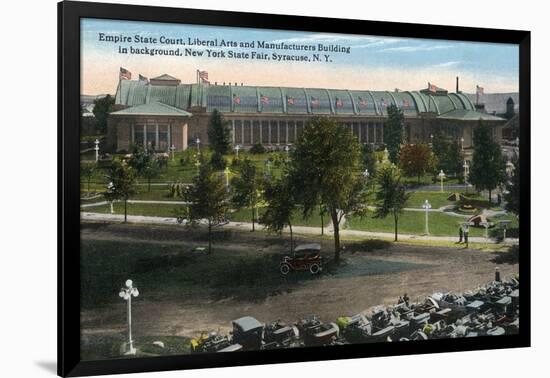 Syracuse, New York - NY State Fair, Empire State Court View-Lantern Press-Framed Art Print