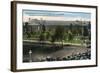 Syracuse, New York - NY State Fair, Empire State Court View-Lantern Press-Framed Art Print