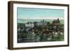 Syracuse, New York - Panoramic View of the University and Grounds-Lantern Press-Framed Art Print