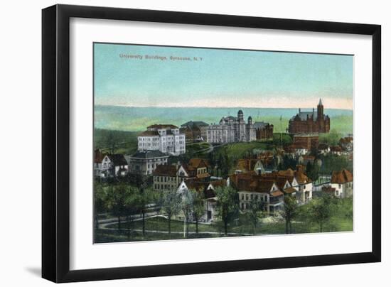 Syracuse, New York - Panoramic View of the University and Grounds-Lantern Press-Framed Art Print