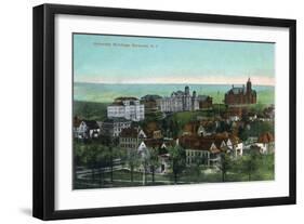 Syracuse, New York - Panoramic View of the University and Grounds-Lantern Press-Framed Art Print