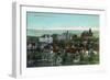 Syracuse, New York - Panoramic View of the University and Grounds-Lantern Press-Framed Art Print