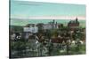 Syracuse, New York - Panoramic View of the University and Grounds-Lantern Press-Stretched Canvas