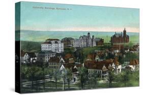 Syracuse, New York - Panoramic View of the University and Grounds-Lantern Press-Stretched Canvas