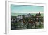 Syracuse, New York - Panoramic View of the University and Grounds-Lantern Press-Framed Art Print