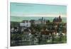 Syracuse, New York - Panoramic View of the University and Grounds-Lantern Press-Framed Art Print