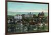 Syracuse, New York - Panoramic View of the University and Grounds-Lantern Press-Framed Art Print