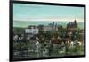 Syracuse, New York - Panoramic View of the University and Grounds-Lantern Press-Framed Art Print