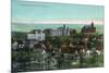 Syracuse, New York - Panoramic View of the University and Grounds-Lantern Press-Mounted Premium Giclee Print