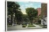 Syracuse, New York - Residences Along James Street-Lantern Press-Stretched Canvas